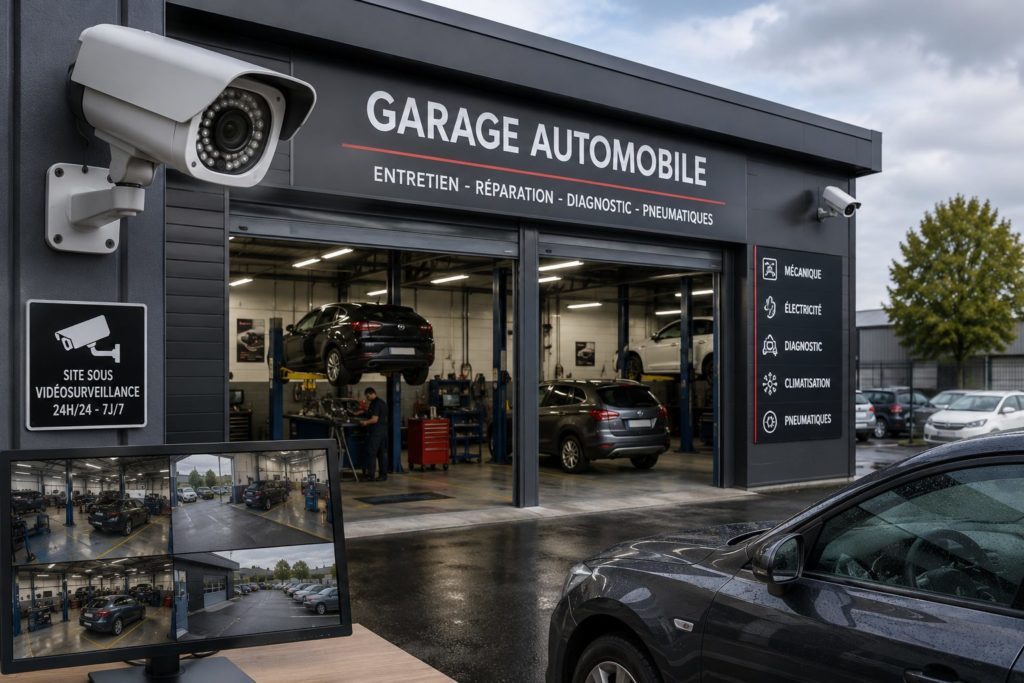 Garage automobile vidéosurveillance Sistel
